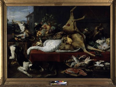 Nature morte de gibier, poisson, fruits et légumes - Frans Snyders