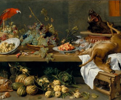 Nature morte aux fruits, légumes et gibier mort - Frans Snyders