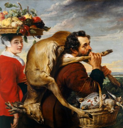 Personnages avec fruits et gibier - Frans Snyders or Snijders