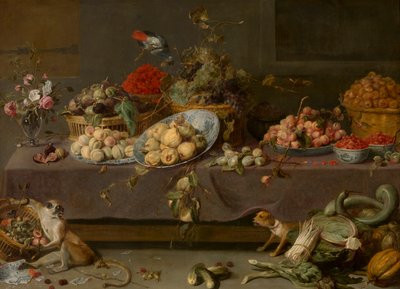 Fleurs et fruits - Frans Snyders or Snijders
