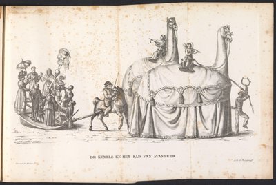Deux chameaux et la Roue de la Fortune, 1825 - Frans Vervloet