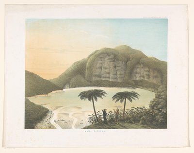 Lac de cratère Kawah Putih à Java occidental (série: Atlas de Java) - Frans Wilhelm Junghuhn