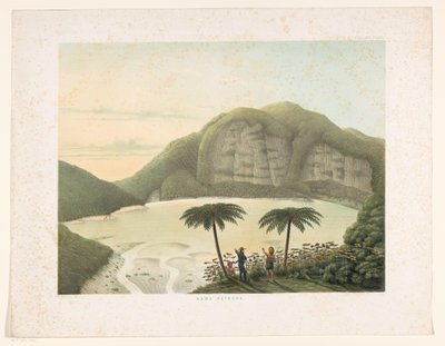 Lac de cratère Kawah Putih à Java occidental - Frans Wilhelm Junghuhn