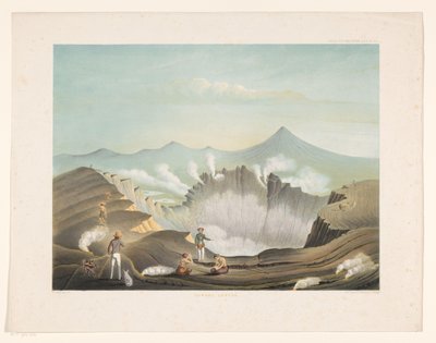 Volcan Guntur à Java occidental - Frans Wilhelm Junghuhn