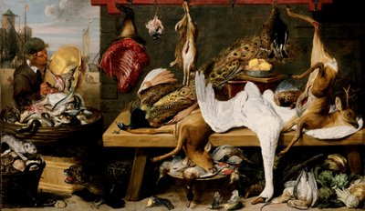 Scène de marché sur un quai - Frans and workshop Snyders
