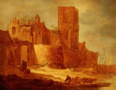 Abbaye en ruine près d
