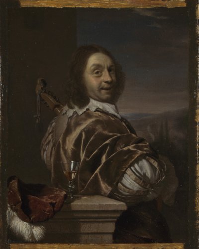 Autoportrait avec une cithare, 1674 - Frans van Mieris the Elder