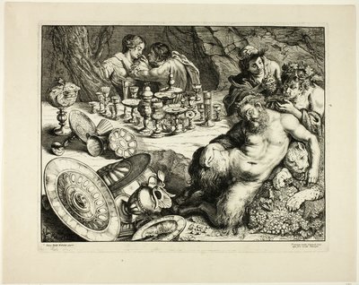Bacchus et Silène Ivre—Le Rêve de Silène - Frans van den Wyngaerde