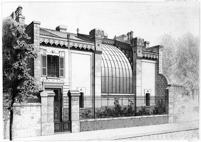 Atelier de peintre, 57, boulevard Arago, Paris. 1878 - Frantz Huguelin