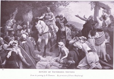 Retour des Teutons victorieux - Franz (after) Hanfstaengl