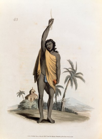 Prêtre hindou, publié par Edward Orme, 1804 - Franz Balthazar Solvyns