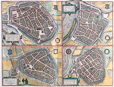 Arnhem et Venlo, Pays-Bas - Geldern, Allemagne et Roermonde, Pays-Bas - Franz Hogenberg