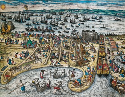 Capture de La Goulette et de Tunis par Charles V - Franz Hogenberg