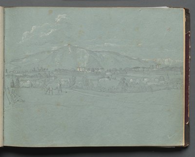Album avec vues de Rome et des environs, études de paysages, page 10a: Paysage romain - Franz Johann Heinrich Nadorp