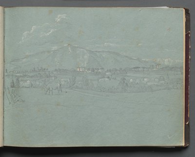 Album avec des vues de Rome et des environs, études de paysage, page 10a : Paysage romain - Franz Johann Heinrich Nadorp