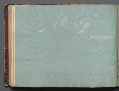 Album avec des vues de Rome et des environs, études de paysage, page 36b : Étude de nuages - Franz Johann Heinrich Nadorp