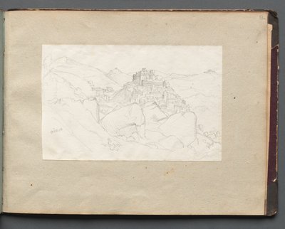 Album avec des vues de Rome et des environs, études de paysage, page 53a : "Vivaro" - Franz Johann Heinrich Nadorp