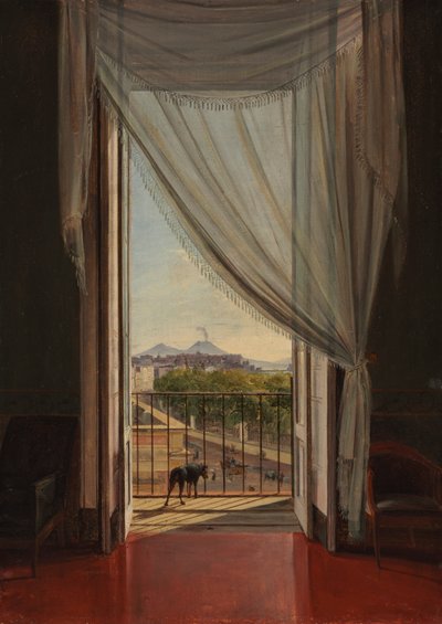 Vue de Naples par une Fenêtre - Franz Ludwig Catel