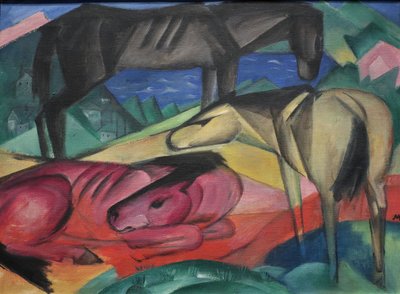 1913 Franz Marc Trois chevaux II - Franz Marc