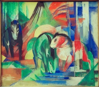 Trois chevaux à l