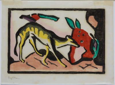 Animal fabuleux - Franz Marc