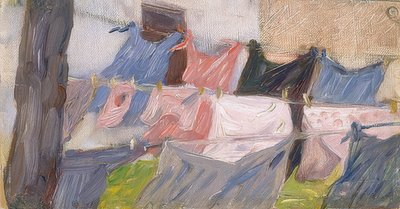Linge flottant au vent - Franz Marc