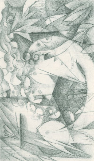 Franz Marc - Carnet de croquis pris sur le vif - Feuille 18 - Franz Marc