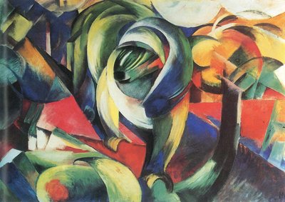 Allemand : Der Mandrill Le mandrill - Franz Marc