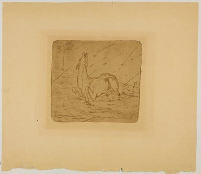 French : Chevreuil mourant - Franz Marc