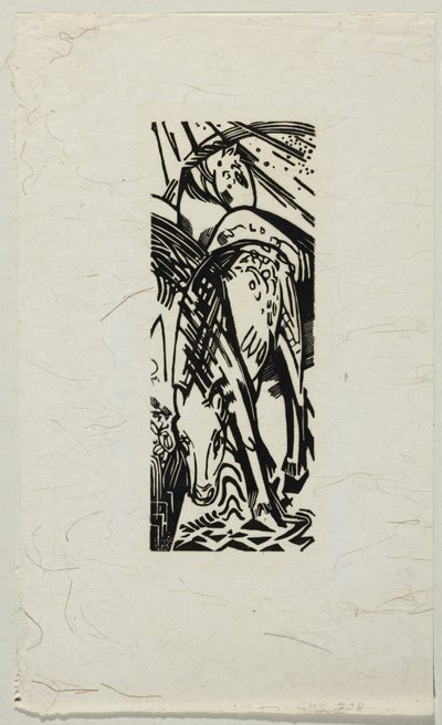 French : Cheval qui boit - Franz Marc