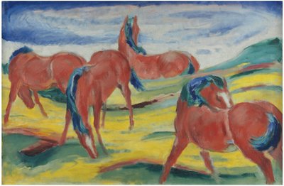 Chevaux en pâturage III, 1910 - Franz Marc