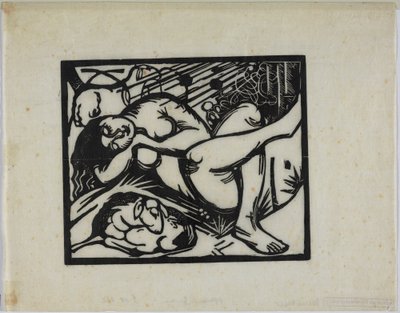 Sleeping Shepherdess (bergère endormie) - Franz Marc