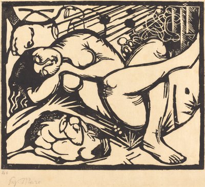 Bergère endormie, 1912 - Franz Marc