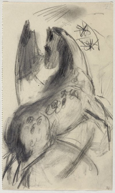 Cheval sautant - Franz Marc