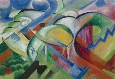 Les moutons - Franz Marc