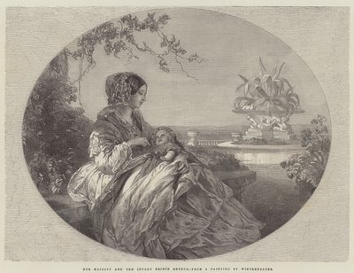 Sa Majesté et le Prince Arthur enfant - Franz Xaver Winterhalter