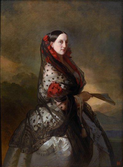 Portrait de la grande-duchesse Maria Nikolaïevna de Russie (1819-1876), duchesse de Leuchtenberg - Franz Xaver Winterhalter