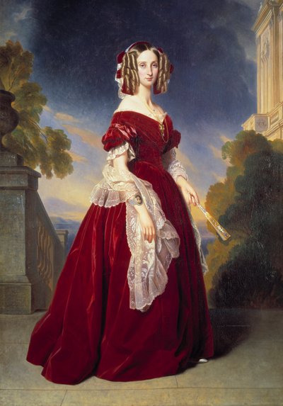 Portrait en pied de Louise Marie Thérèse Charlotte Isabelle d