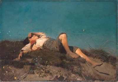 Allemand : Hirtenknabe Un berger - Franz von Lenbach