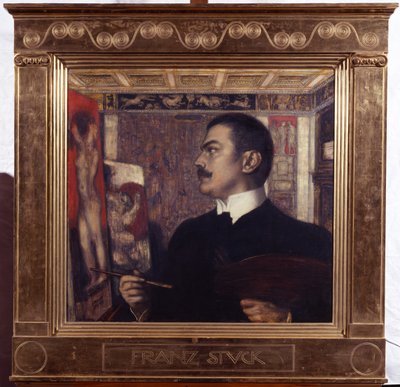 Autoportrait au chevalet - Franz von Stuck