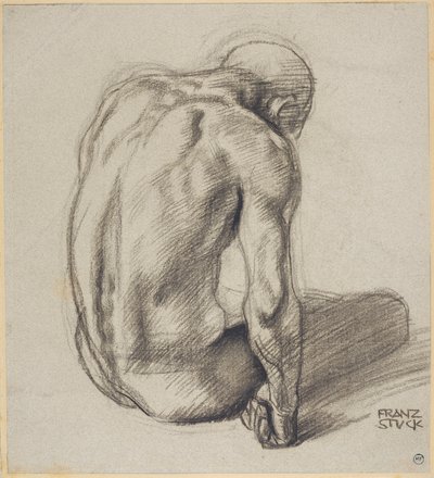 Homme assis - Franz von Stuck