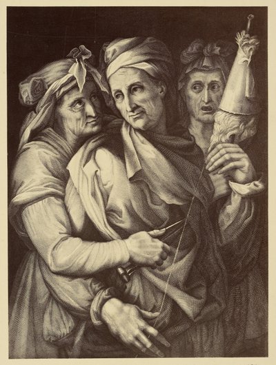 Dessin de trois femmes - Fratelli Alinari