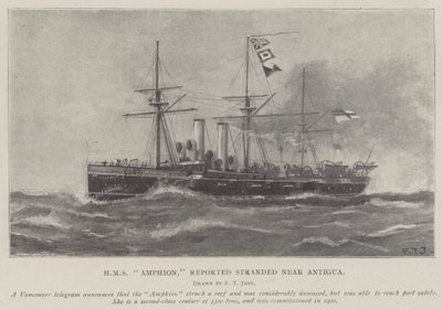 HMS Amphion, signalé échoué près d