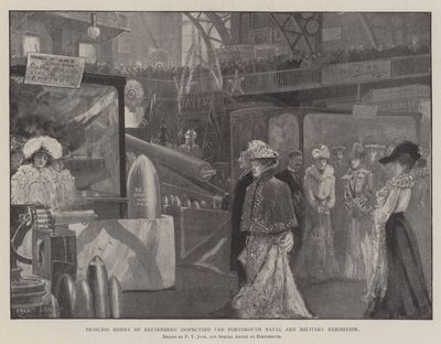 La princesse Henry de Battenberg inspectant l