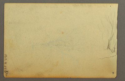 Dessin, Un arbre sans feuilles, février 1845 - Frederic Edwin Church