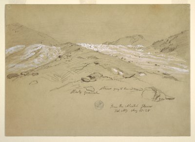 Dessin, glacier d
