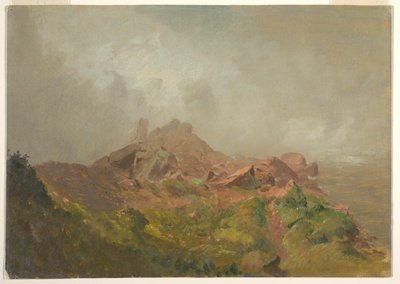 Dessin, base de la chute américaine, Niagara, 1856-58 - Frederic Edwin Church
