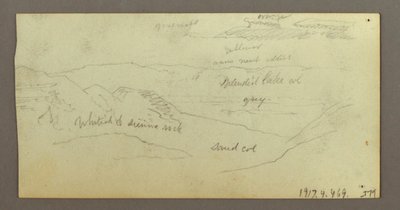 Dessin, études sur les chameaux, 21-22 février 1868 - Frederic Edwin Church