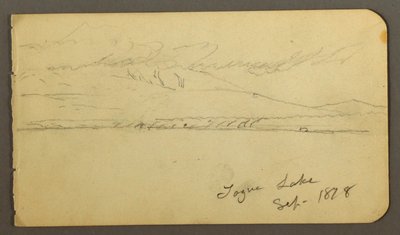 Dessin, Mont Katahdin couvert de nuages, 1878 - Frederic Edwin Church