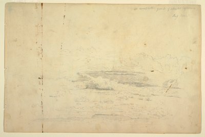 Dessin, études de nuages, août 1844 - Frederic Edwin Church